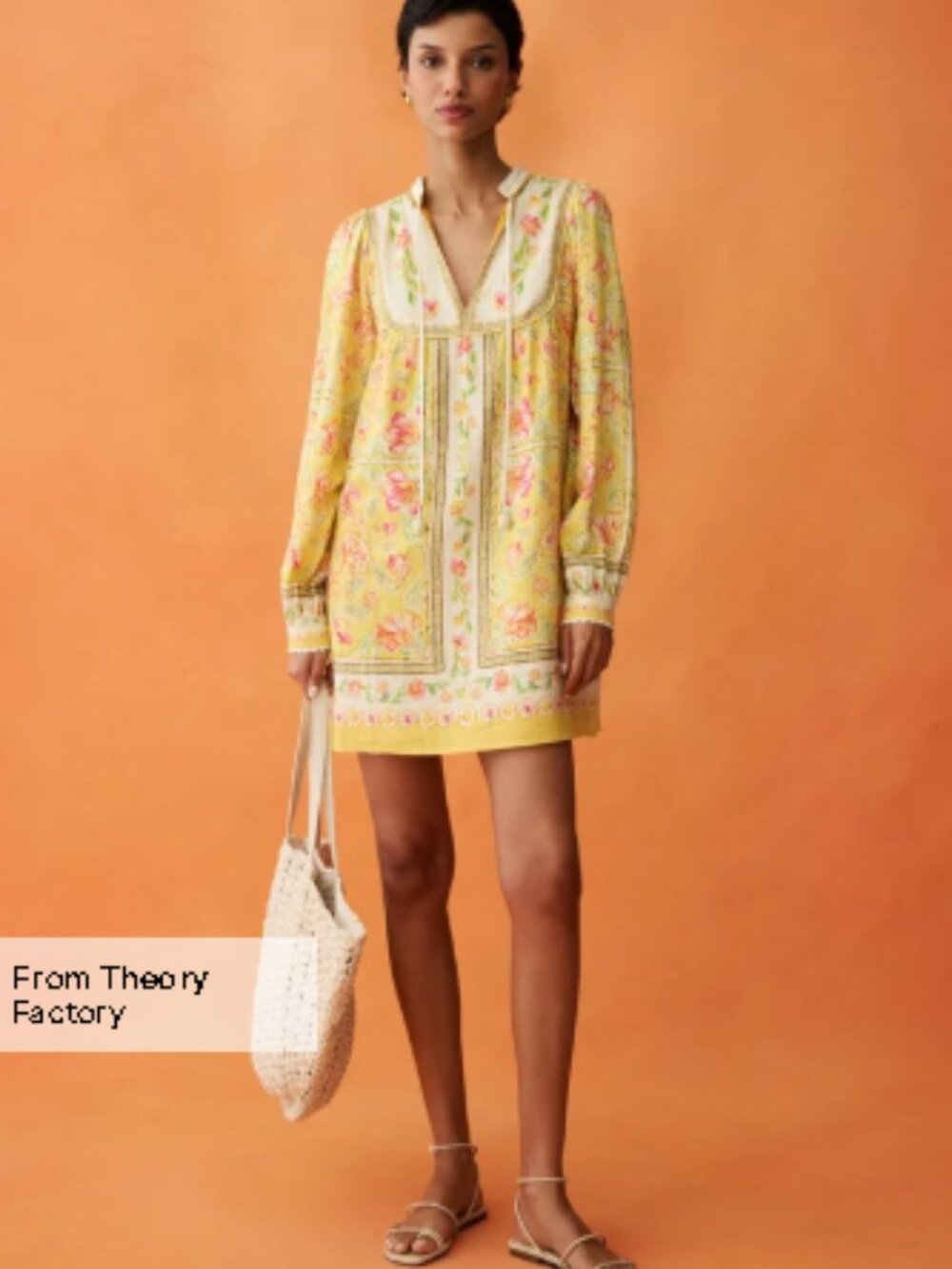 Few Moda Anaya Manuela Linen Blend Lined Dress. XS